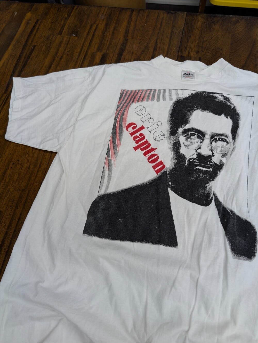 Eric Clapton Vintage 1994 Tour Concert Band T Shirt Dogs XL